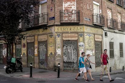 Avenida del Monte Igueldo, una de las principales arterias del barrio de San Diego, en el distrito de Puente de Vallecas