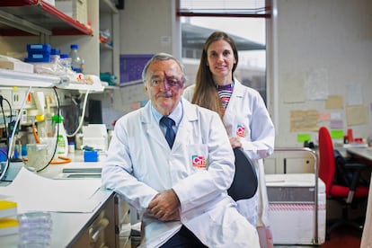 Mariano Barbacid y Meritxel Rovira, dos generaciones de investigadores contra el cáncer de páncreas.