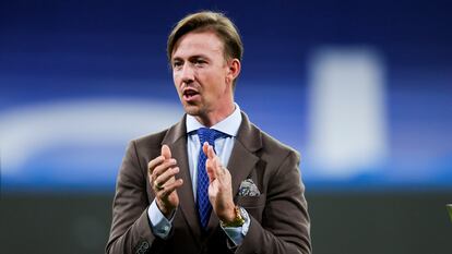 Guti, en un partido entre el Real Madrid y el Celta de Vigo en el estadio Santiago Bernabéu, el 12 de septiembre de 2021.
