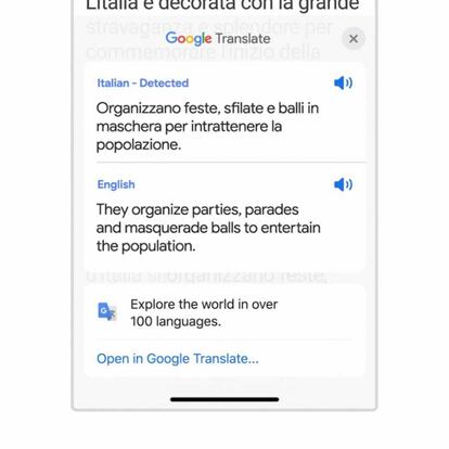 Traducir en Chrome para iOS