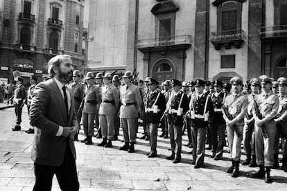 O juiz Giovanni Falcone, que foi assassinado em 1992.