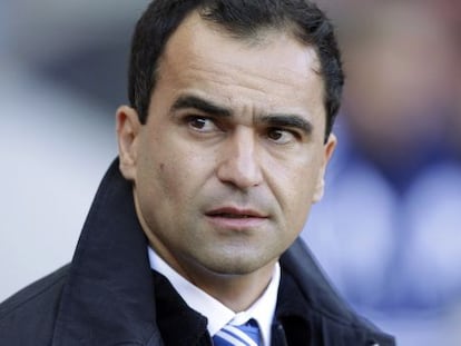 Roberto Martínez, nuevo entrenador del Everton, en un partido de la pasada temporada.