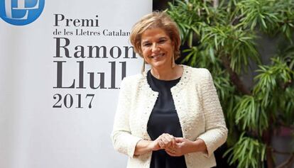 La ganadora del Premi Ramon Llull 2017, Pilar Rahola. 