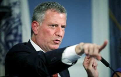 El alcalde de Nueva York, Bill de Blasio