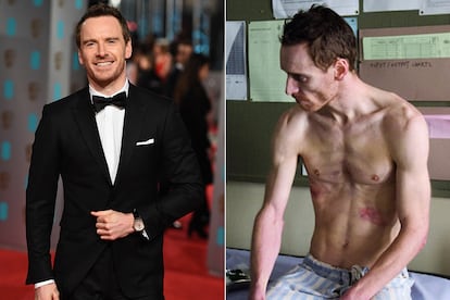 Michael Fassbender

Hay papeles que bien merece una dieta estricta con tal de bordarlos. Eso debió pensar también el actor de origen alemán, que adelgazó cerca de 20 kilos para dar vida al líder del IRA Bobby Sands, que murió tras una huelga de hambre, en Hunger. El rol supuso el salto al estrellato definitivo para Fassbender.