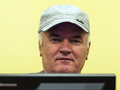 Ratko Mladic, en el Tribunal de La Haya el pasado mes de julio.