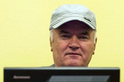 Ratko Mladic, en el Tribunal de La Haya el pasado mes de julio.