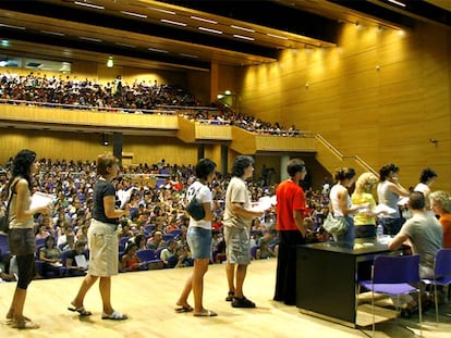 Asignación de plazas de profesores en Valencia.