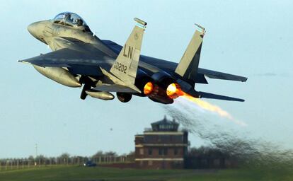 Un F-15 en una imagen de archivo.