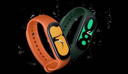 Xiaomi Mi Band 7 con agua