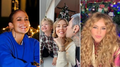 Jennifer Lopez, Chiara Ferragni con Fedez y Paulina Rubio muestran en sus redes sociales sus casas decoradas para Navidad.