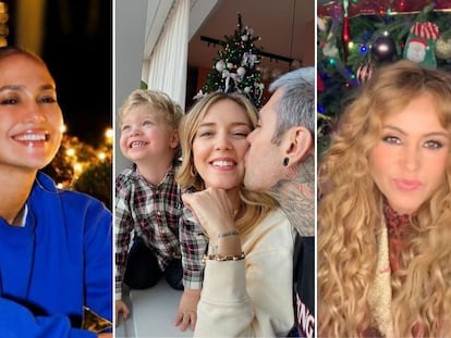 Jennifer Lopez, Chiara Ferragni con Fedez y Paulina Rubio muestran en sus redes sociales sus casas decoradas para Navidad.