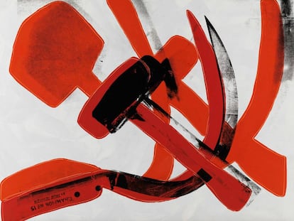 'Hammer and Sickle' (1976), de Andy Warhol.