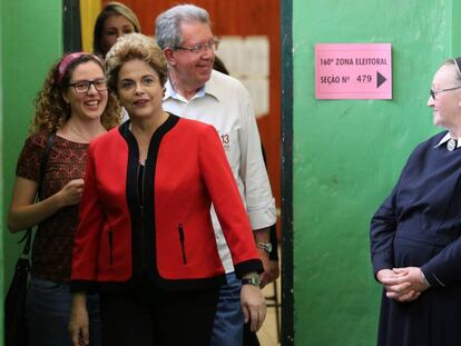 Dilma no domingo passado em Porto Alegre.