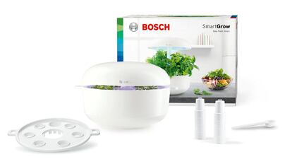 El huerto inteligente más evolucionado que utilizan en el programa Masterchef es el SmarGrow 6 de Bosch.