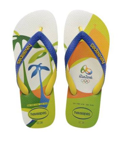 El modelo unisex Top Rio creado por Havaianas en honor a los Juegos Olímpicos de este verano.