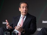 El CEO de CaixaBank, Gonzalo Gortázar, durante el 32º Encuentro del Sector Financiero de Deloitte y ABC.