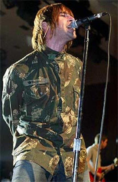 Liam Gallagher, durante un concierto en Stuttgart a fainales de noviembre.