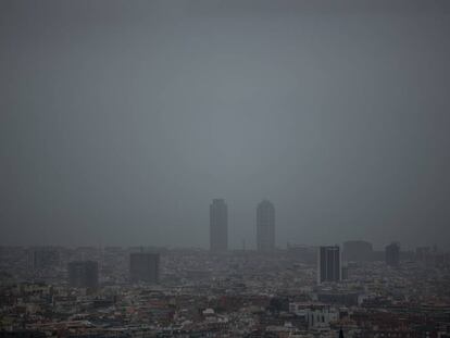 Episodi d'alta contaminació declarat a Barcelona el gener del 2020.
