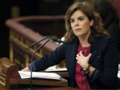 La vicepresidenta del Gobierno, Soraya Sáenz de Santamaría. EFE/Archivo