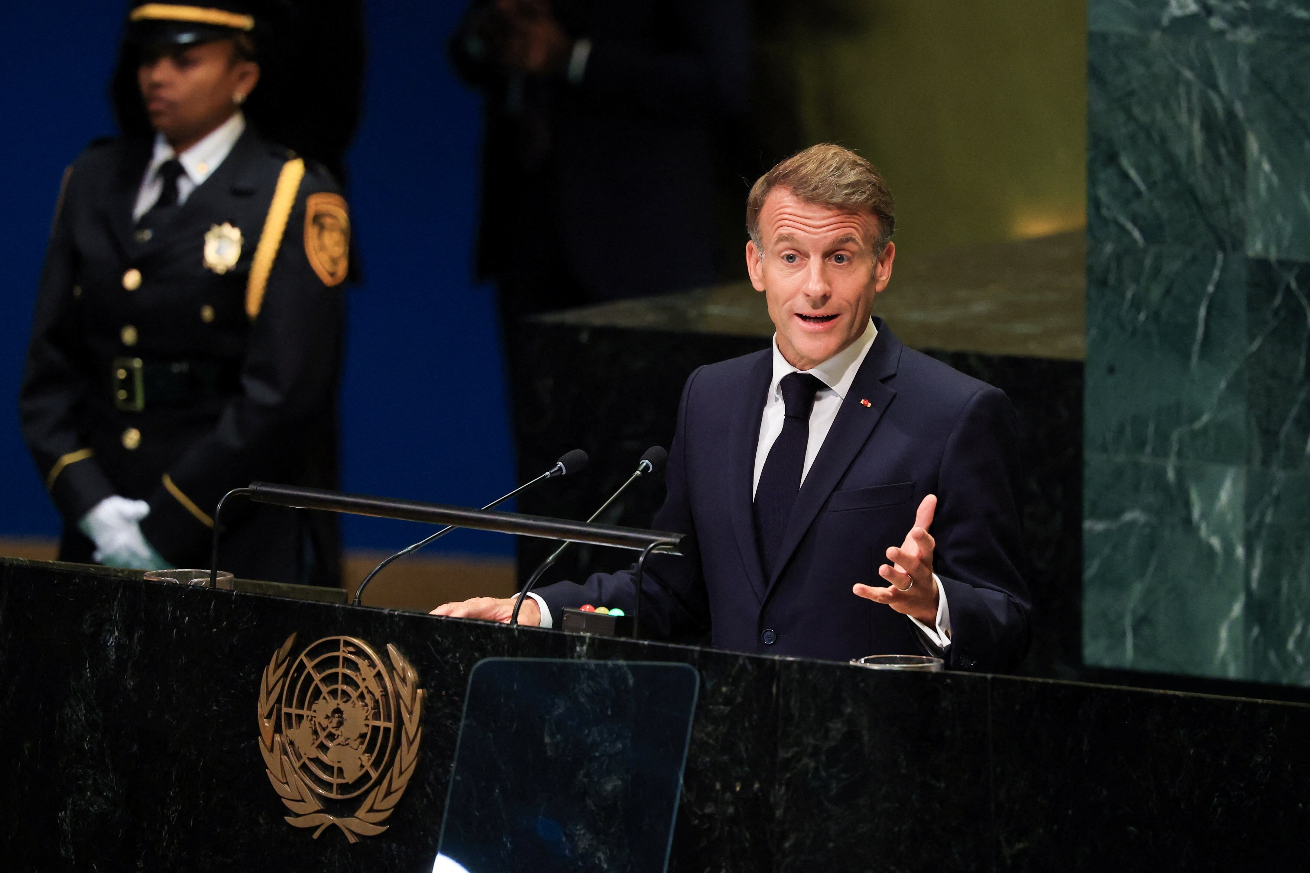Últimas noticias de la Asamblea General de la ONU, en directo | Macron pide “revivir el multilateralismo” y alerta del riesgo de una guerra en Europa