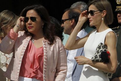 La reina Letizia, en Comayagua con la primera dama de Honduras Ana García de Hernández.