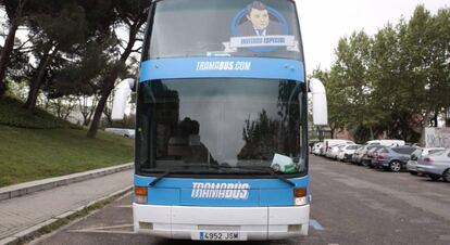La imagen de Ignacio González en el 'Tramabús'.
