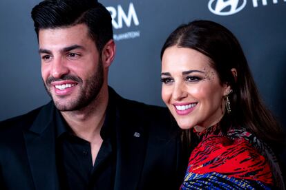 Paula Echevarría y Miguel Torres en un evento en Madrid en diciembre de 2019.