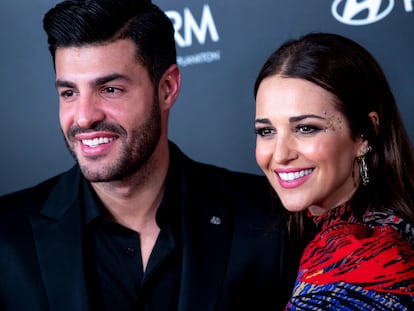 Paula Echevarría y Miguel Torres en un evento en Madrid en diciembre de 2019.