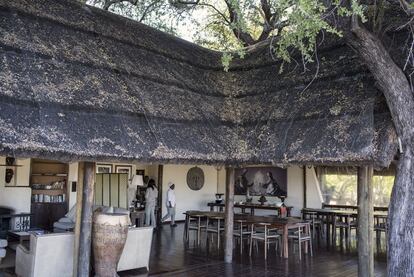 El Khwai River Lodge, en el delta del Okavango.