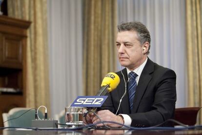 El lehendakari Iñigo Urkullu, en el Palacio de Ajuria Enea.