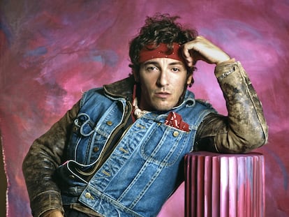 Bruce Springsteen retratado en Los Ángeles en 1984.