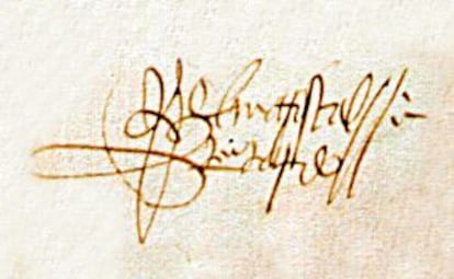 Firma del mariscal Pardo de Cela