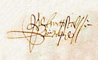 Firma del mariscal Pardo de Cela