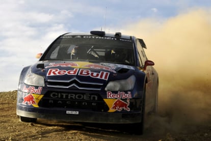 Kimi Raikkonen, durante la primera etapa del rally de México.