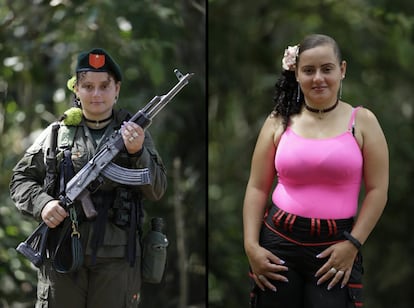 Diana Marcela, de 28 años, ha pasado 13 en las FARC y le gustaría finalizar el bachillerato y estudiar fotografía tras el acuerdo de paz con el gobierno de Colombia.