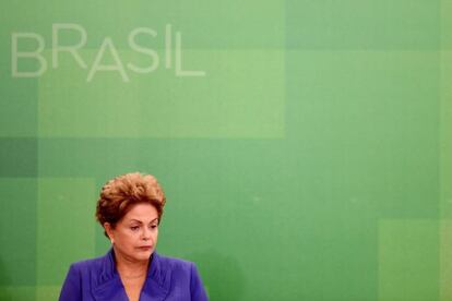 Dilma em evento em Bras&iacute;lia no dia 18.