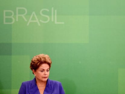 Dilma em evento em Bras&iacute;lia no dia 18.