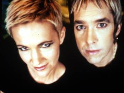 Per Gessle y Marie Fredriksson, del grupo musical Roxette, en una imagen de 2002.