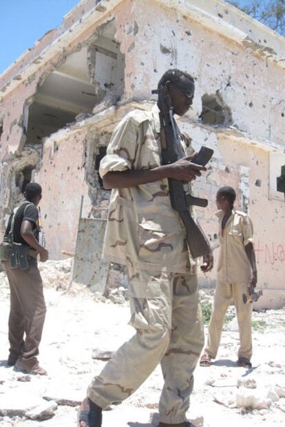 Soldado mercenario de Somalia.