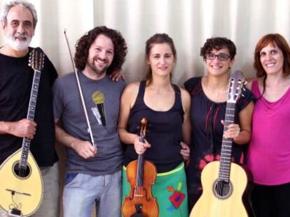 El grupo Musicants, con Manolo Miralles a la izquierda.