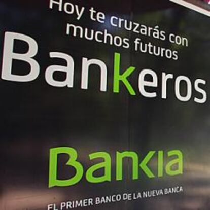 Cartel publicitario de Bankia