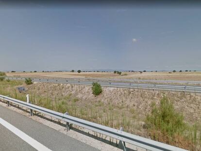 La autovía A-5 a su paso por el municipio de Santa Cruz de Retamar (Toledo). 