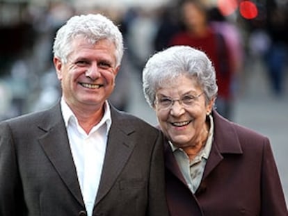 Ricard Vinyes y Maria Salvo, en Barcelona.