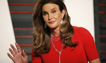 Caitlyn Jenner, en la fiesta post Oscar que organiza 'Vanity Fair'.