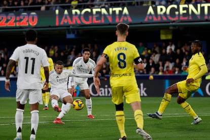 Mbappé marca el segundo gol del Madrid.