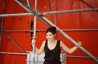 Sara Fantova, 2023 yazında Bilbao'da 'Jone, Sometimes' filminin çekimleri sırasında.