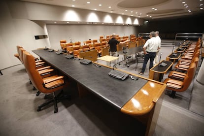 Sala de plens de la Diputació de Barcelona.