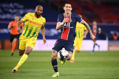 Angel Di María, en partido frente al Nantes