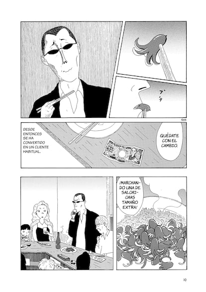 Interior del manga La cantina de medianoche (Astiberri Ediciones).